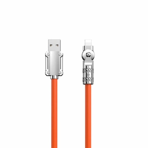 USB-A salamakaapeleihin 1,5 m kulmikas - oranssi