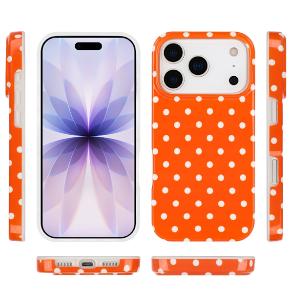 Mobilskal till iPhone 17 Pro Max Dot Design Imd Tpu Orange