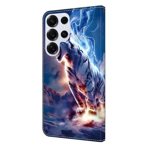 Plånboksfodral för Samsung Galaxy S26 Ultra Konstläder Stativ - Thunder Tiger