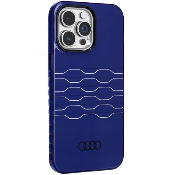 Audi iPhone 14 Pro Max -puhelinkuori Magsafe IML - Sininen Blå
