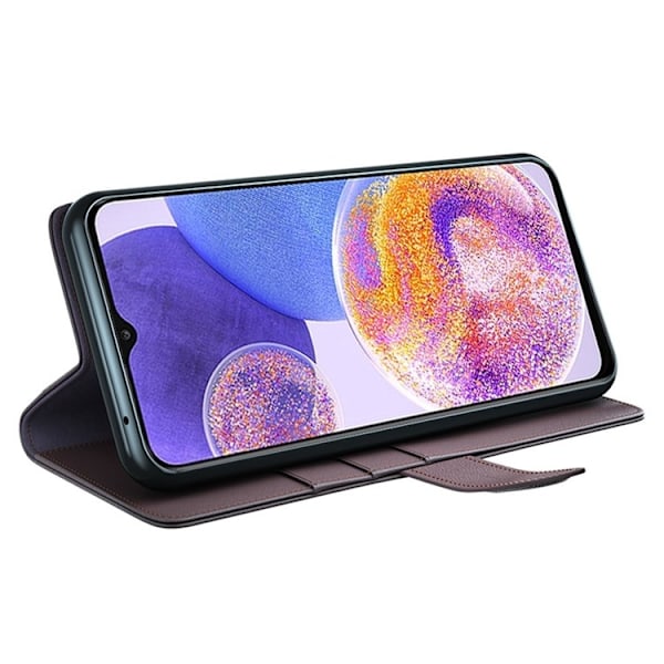 Galaxy A23 4G/5G Plånboksfodral Äkta Läder Flip - Brun