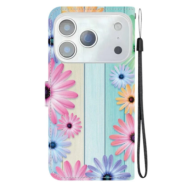 iPhone 17 Pro Max Plånboksfodral Med Lanyard - Sunflower