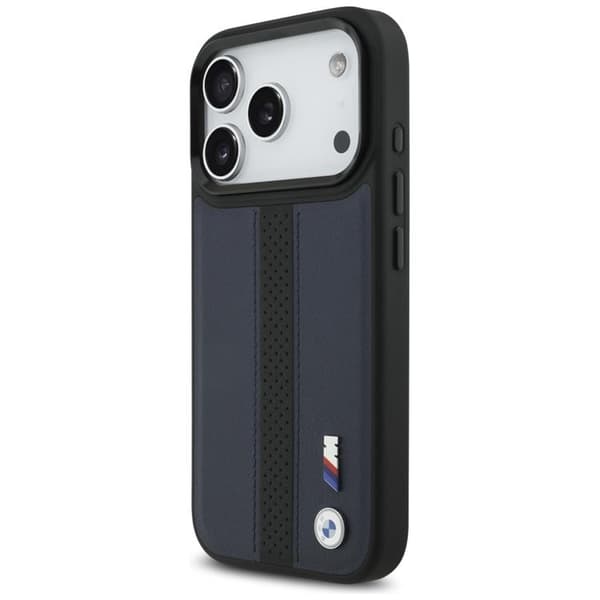 BMW Mobilskal till iPhone 17 Pro MagSafe M Perforated Stripe Logo - Marinblå Blå