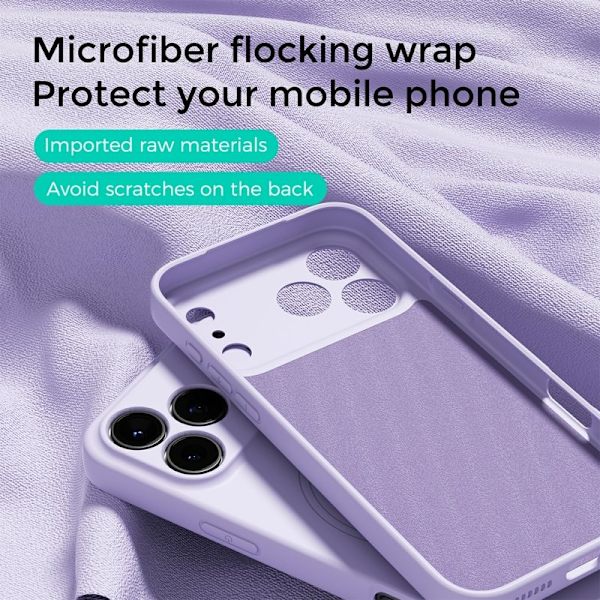 ABEEL Mobilskal till iPhone 17 Pro MagSafe Liquid Silicone Blå