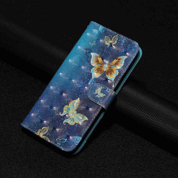Plånboksfodral för Samsung Galaxy S26 Plus 3D-mönster Konstläder Blå