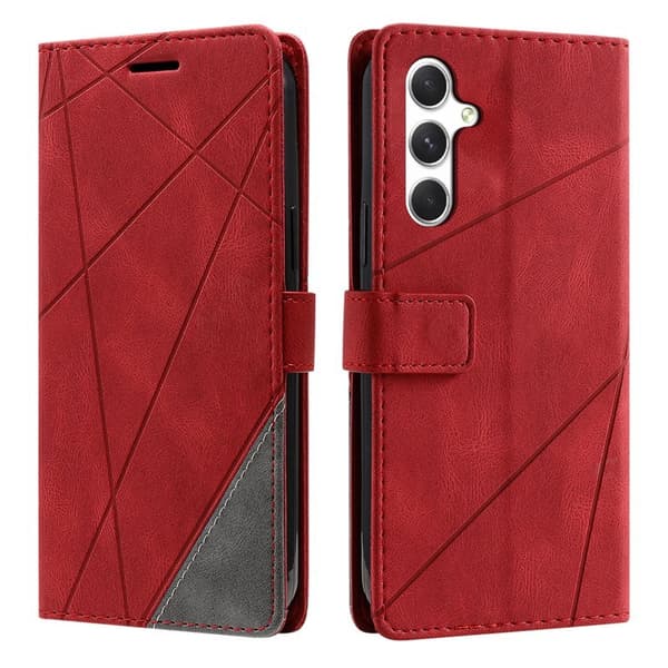 Plånboksfodral för Samsung Galaxy S26 Plus Konstläder - Röd