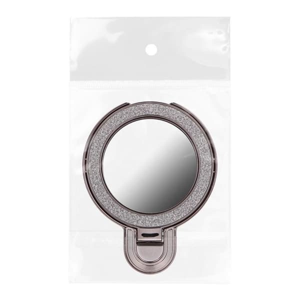 Mobiltelefonstativ CIRCLE MIRROR Stick-on - Sort Svart