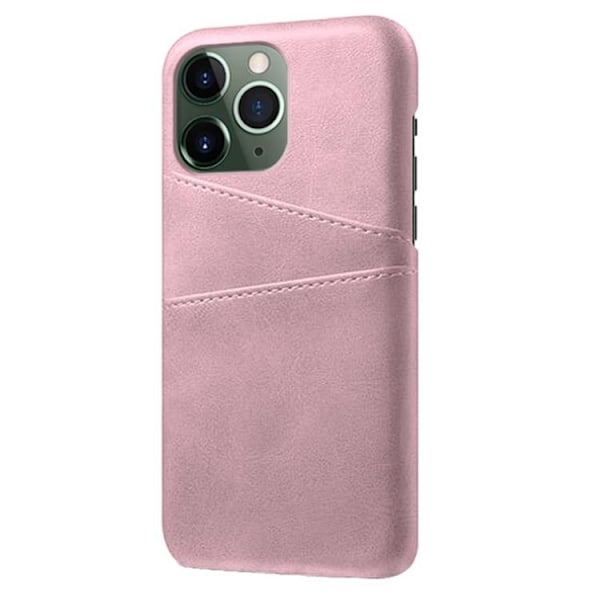 iPhone 14 Pro Skal Korthållare PU Läder - Rosa Guld