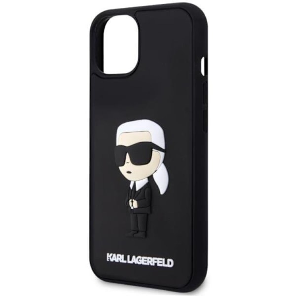 Karl Lagerfeld iPhone 14 Plus Mobilskal Rubber Ikonic Svart