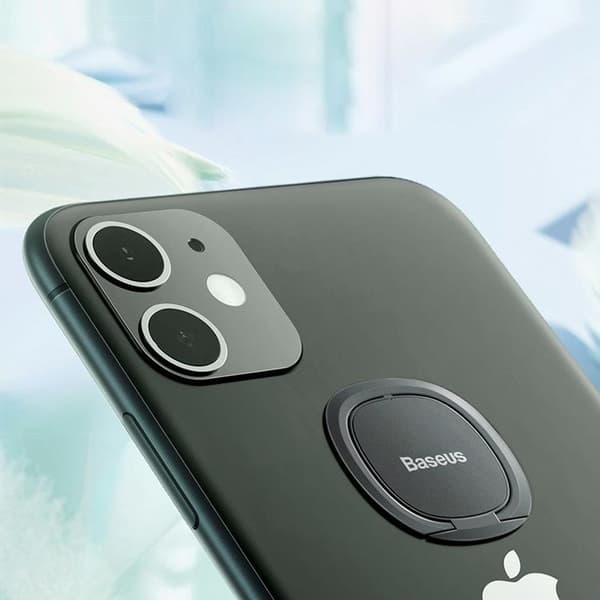 Baseus Ringhållare Ultra-Thin Self-adhesive kickstand - Silver Silver