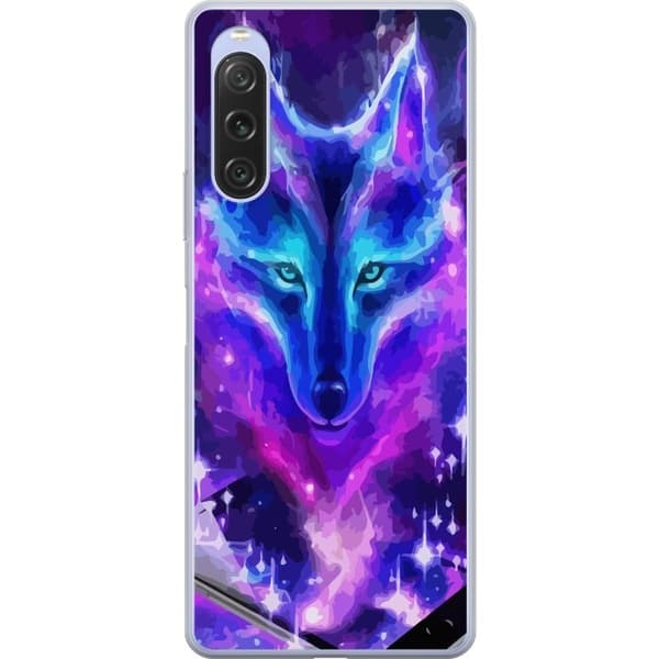Telefonetuier til Sony Xperia 10 V med Neon Wolf