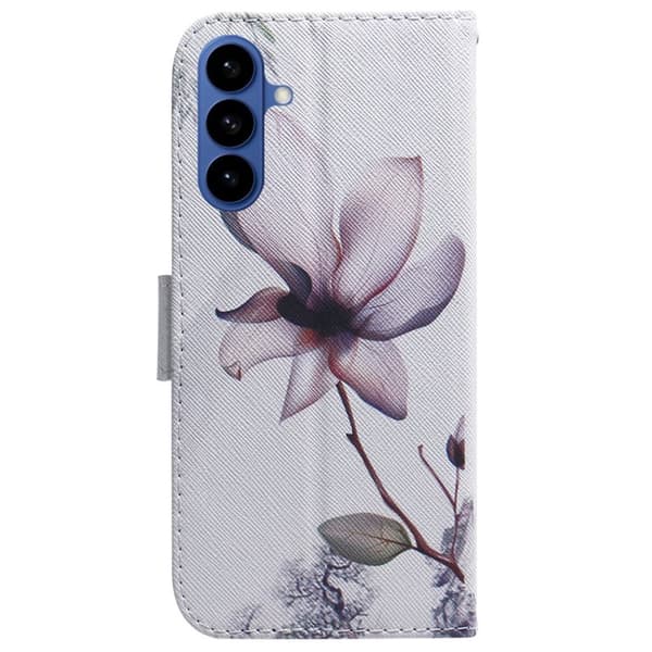 Plånboksfodral för Samsung Galaxy S26 Plus Mönstertryck Konstläder - Rosa Blomma