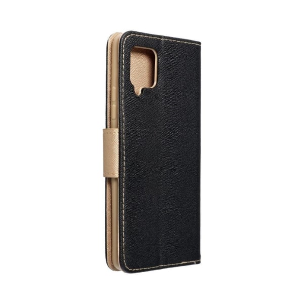 Redmi 9A/9AT Plånboksfodral Fancy Eco Läder - Svart/- Guld