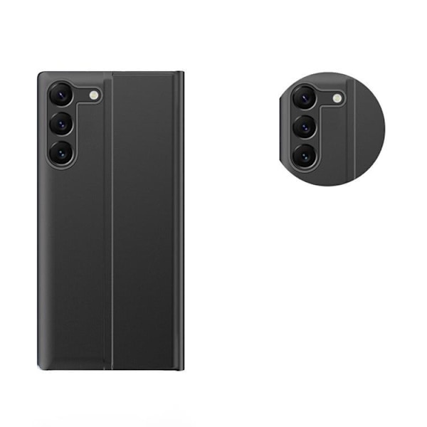 Galaxy S24 Plus Fodral Sleep View med Flap - Svart Svart