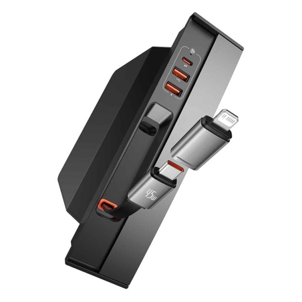 Baseus HUB USB 45W Tesla Model 3/Y USB-C Kabel - Svart