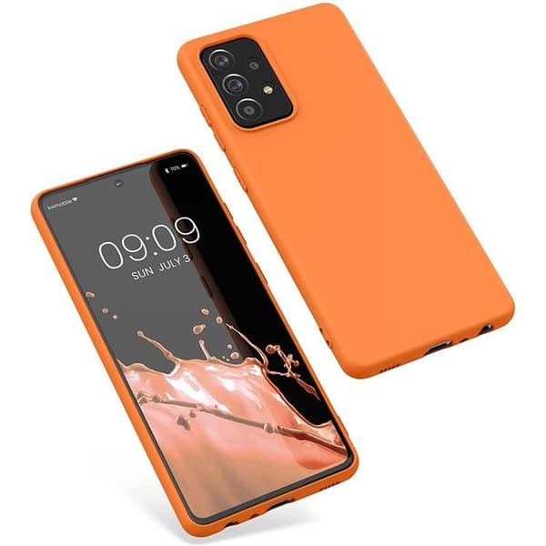 Galaxy A22 4G -puhelinkuori Silikoni - Musta Black