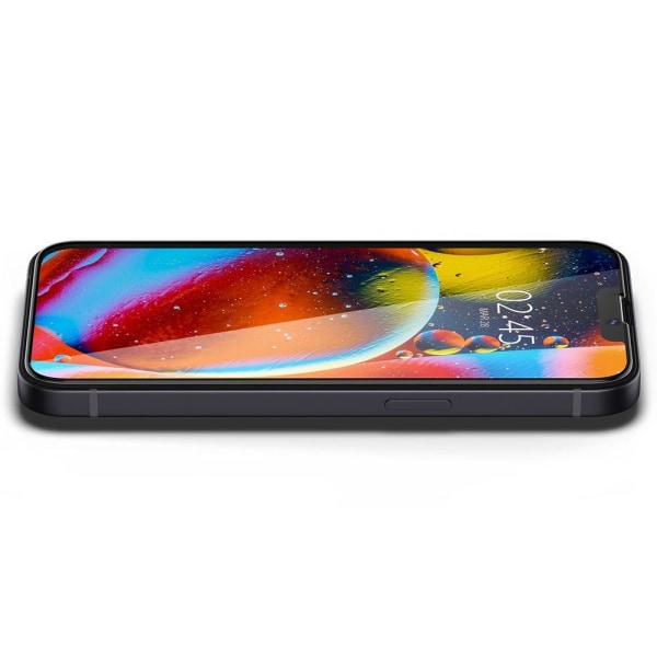 Spigen Tempered Glass Screen Protector FC iPhone 13 Mini - Sort Black