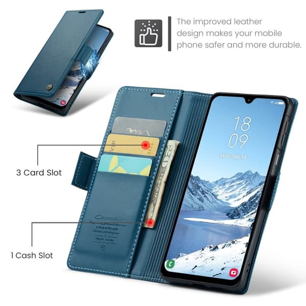 CASEME 023 Mobilskal för Samsung Galaxy A17 5G/4G - Blå