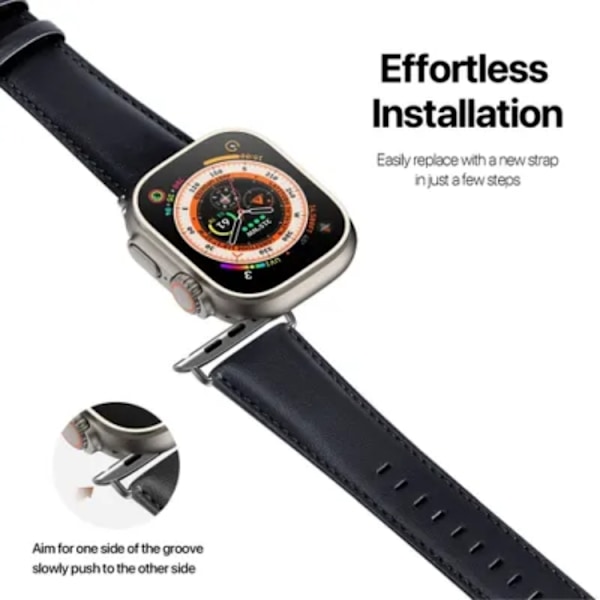 Dux Ducis Apple Watch 38/40/41mm Band Läder - Blå