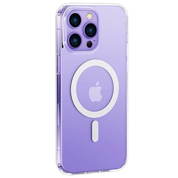 USAMS telefontaske til iPhone 14 Plus/15 Plus MagSafe Ice Magnet - Gennemsigtig