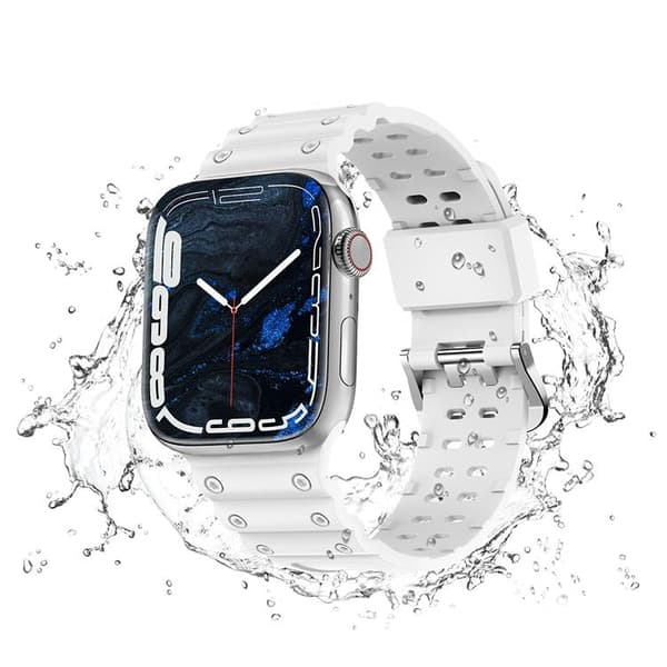 Apple Watch Ultra/SE/8/7/6 (41/42/38mm) Armband - Vit Vit