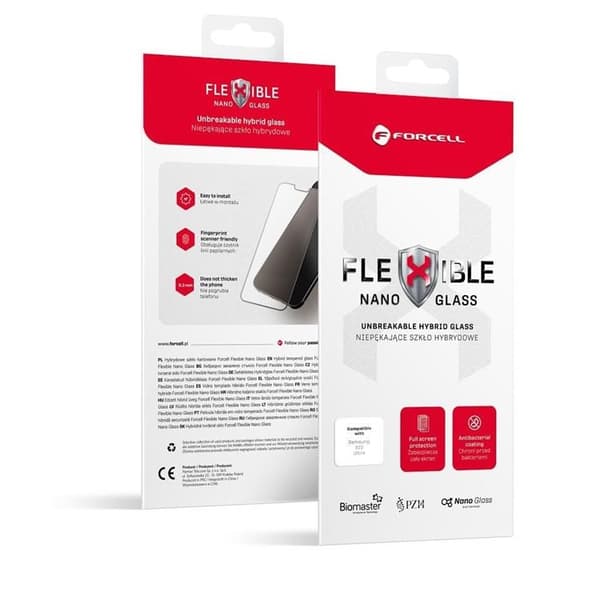 Forcell Flexibelt Hybridglas Skärmskydd iPhone 14 Pro Transparent