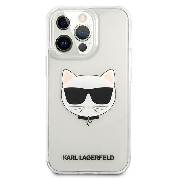 Karl Lagerfeld Choupette Head Skal iPhone 13 Pro Max - Transpare