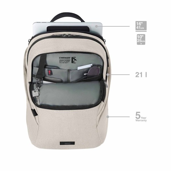 Wenger MX Light 16" Datorryggsäck Sand