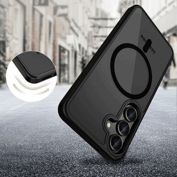 Tech-Protect Telefontaske til Galaxy S25 Edge Magsafe Magmat - Matt Sort Svart