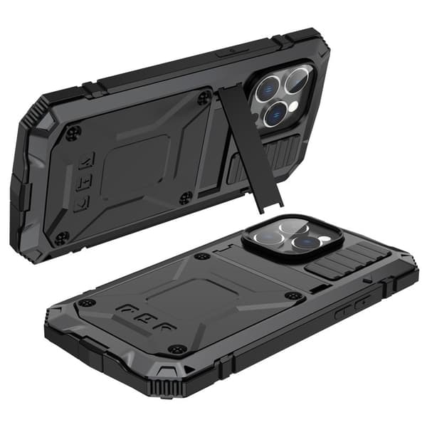 R-JUST Mobilskal till iPhone 14 Pro Hybrid Shockproof Svart