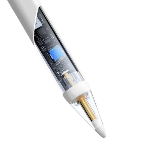 Baseus Smooth Writing 2 Stylus Penna med LED-indikator - Vit Rosa