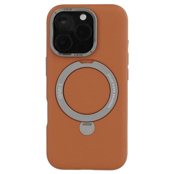 X-LEVEL Mobilskal till iPhone 16 Pro Max Magnetisk Kickstand Brun