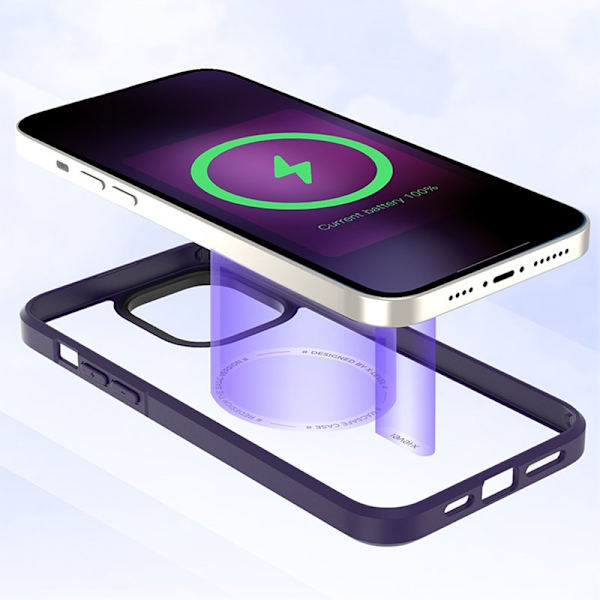 X-LEVEL Crystal Clear Slim Mobilskal för iPhone 15 Pro Max - Grå