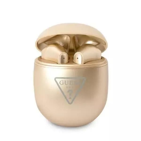 Guess TWS Bluetooth In-Ear Hörlurar Triangle Logo - Guld Guld