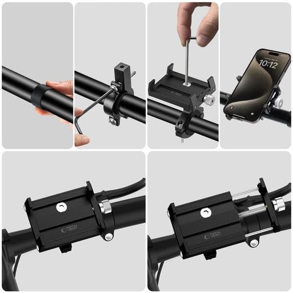 Tech-Protect V4 Universal Cykelhållare - Svart Svart
