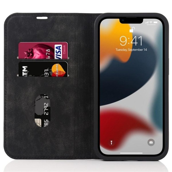 iPhone 13 Pro Max -lompakkokotelo Magsafe RFID - musta