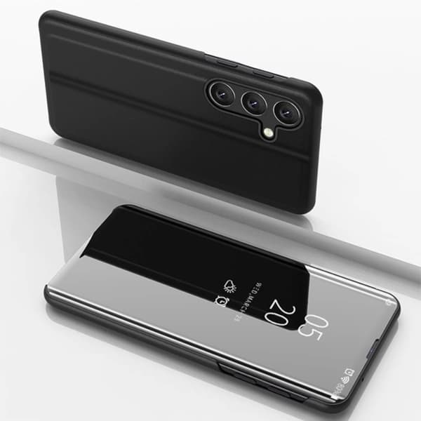Galaxy S25 Fodral Clear View - Svart Black