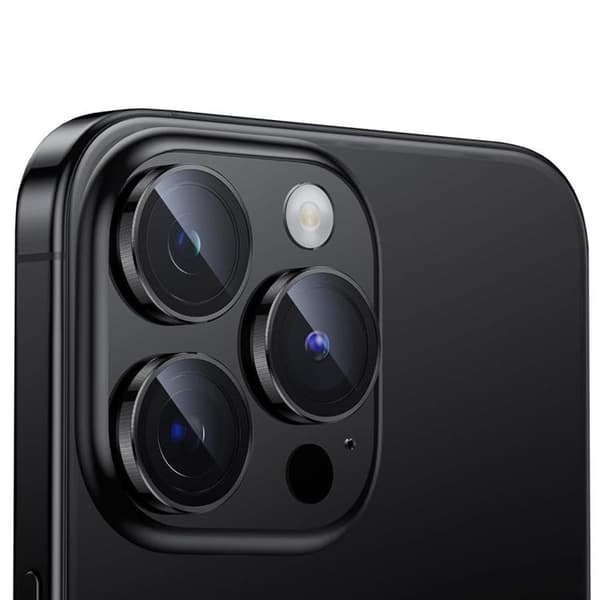 Hofi iPhone 15 Pro/Pro Max Kameralinsskydd i Härdat Glas - Vit Vit