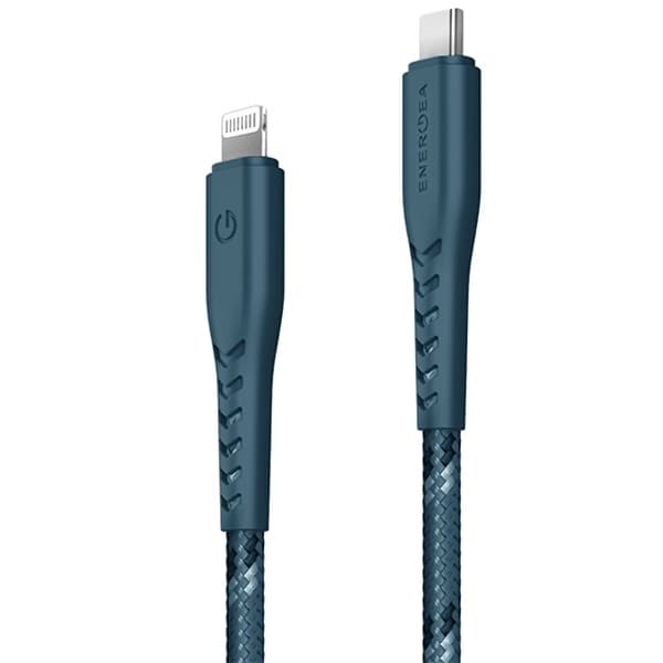 Energea USB-C til Lightning Kabel 1.5m MFI Nyloflex C94 - Blå Blå