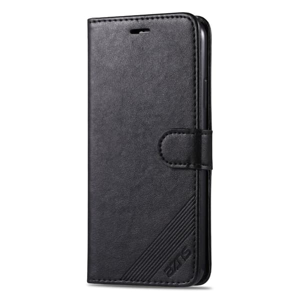 AZNS iPhone 13 mini Plånboksfodral Konstläder Stöd Design - Svart
