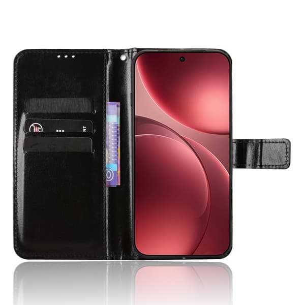 Oppo Find X9 Pro 5G Plånboksfodral Konstläder - Svart