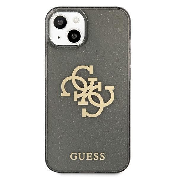 Guess Skal iPhone 13 mini Glitter Big Logo - Musta Black