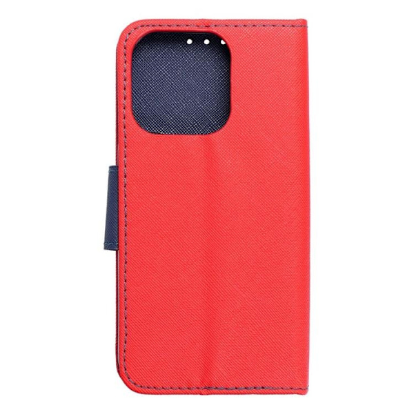 iPhone 15 Pro Max Plånboksfodral Fancy - Röd/Navy Röd