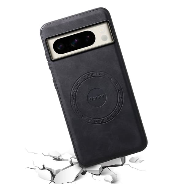 DENIOR D14 Google Pixel 8 Pro Magnetfodral Kortväska PC+TPU Svart