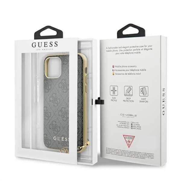 Guess iPhone 11/XR Mobilskal 4G Charms Collection - Grå Grå