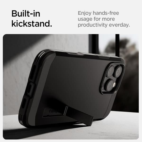 Spigen telefontaske til iPhone 16 Pro Max MagSafe Tough Armor T - Sort Svart