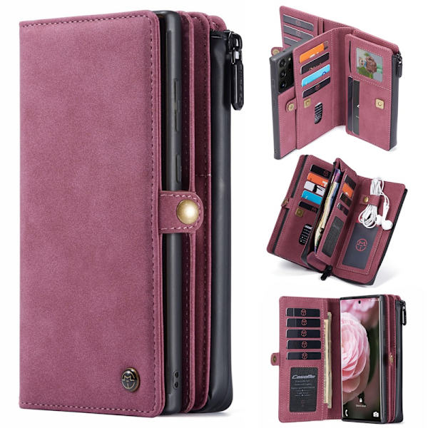 CASEME Plånboksfodral för Galaxy S20 Ultra - Red