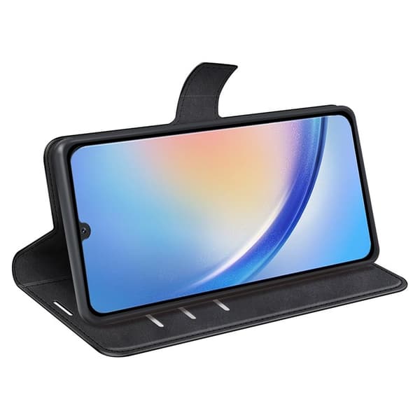 Galaxy A24 4G Pungeetui Folio Flip Calf - Sort Black