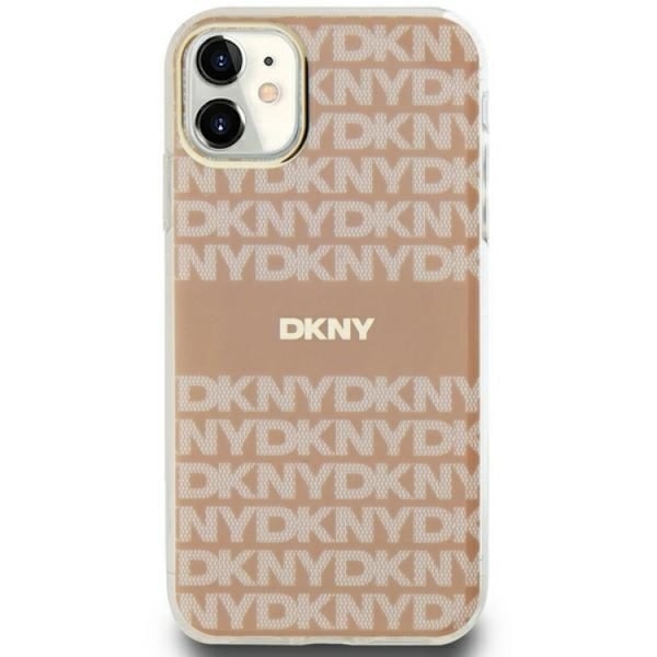 DKNY iPhone 11/XR Mobilskal Magsafe IML Mono & Stripe - Rosa