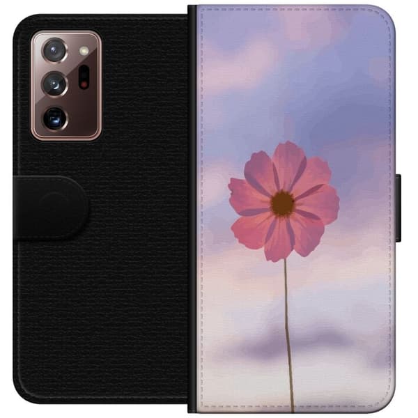 Plånboksfodral till Samsung Galaxy Note20 Ultra med Rosa blomma